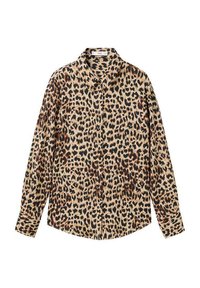 LONG SLEEVE PRINTED - Blúzka so zapínaním na gombíky - brown