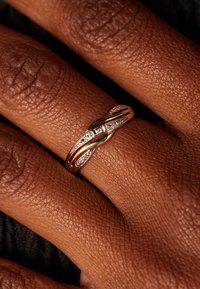 Lucardi CHIC - Ring - silver coloured and gold coloured