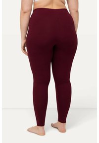 Ulla Popken RUNDUM-GUMMIBUND - Legíny - kalhoty  - wine red