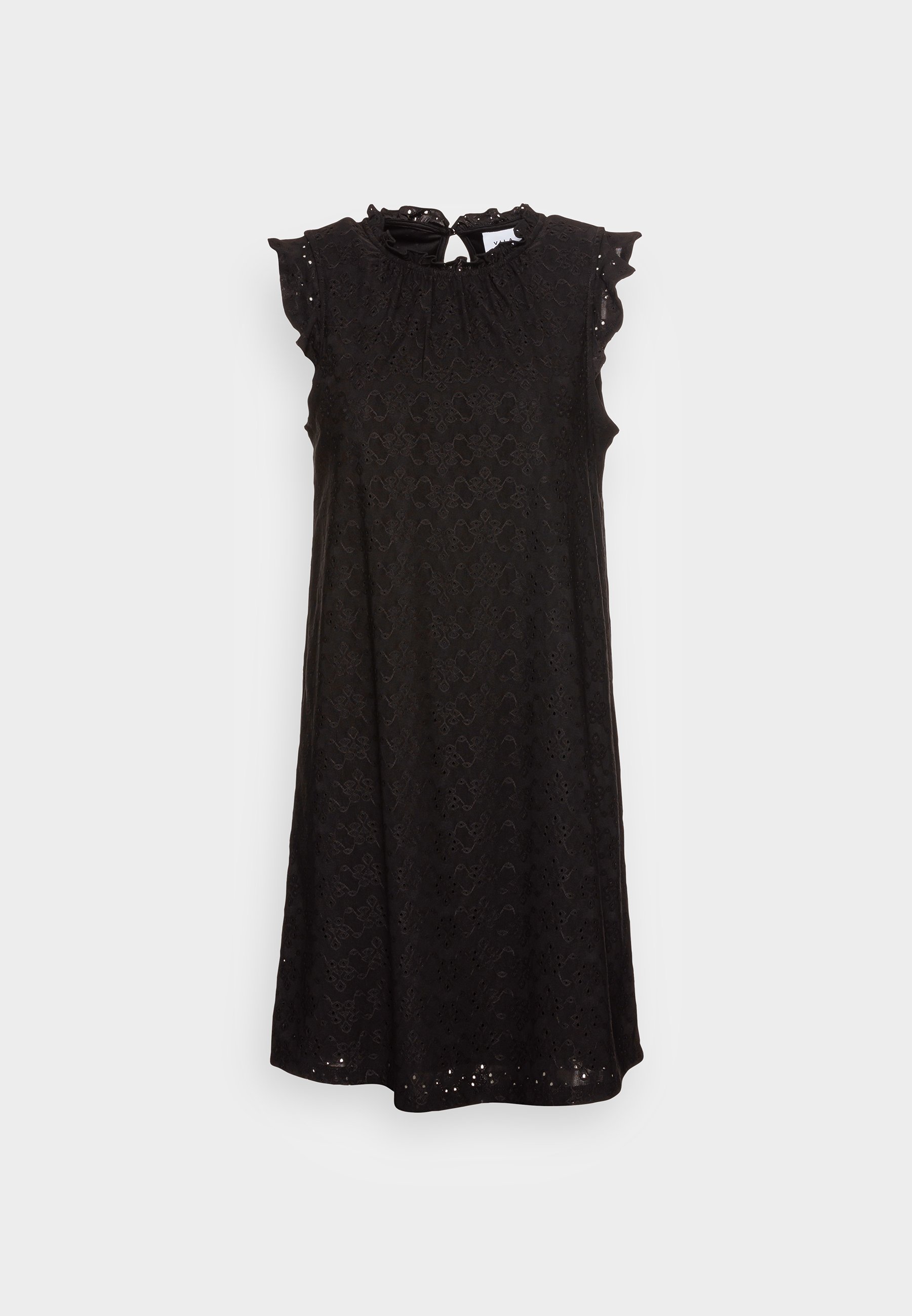 Robe VILA Vikawa Manches Longues En Dentelle - Style Élégant Avec Col V - Polyester Recyclé