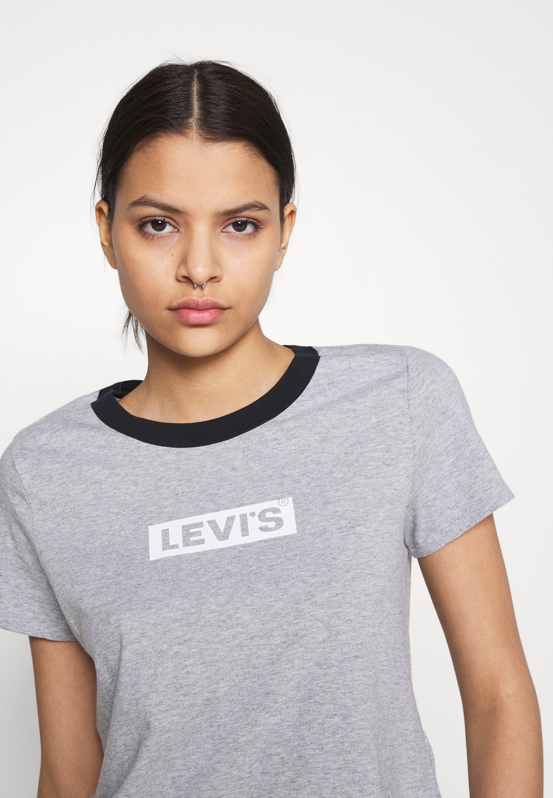 Levi's® GRAPHIC SURF TEE - T-Shirt print - heather grey/hellgrau-meliert -  Zalando.ch
