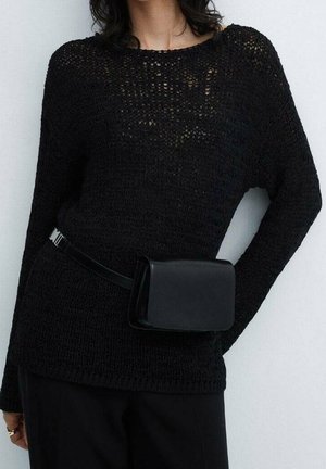 Mango Strickpullover - black