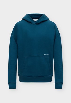 Hollister Co., AUG3 LOGO BOXY  - Φούτερ με κουκούλα - dark blue