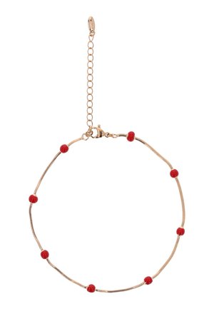 Bokalánc - rose gold-coloured red
