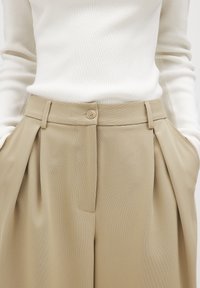 Nohavice - khaki beige