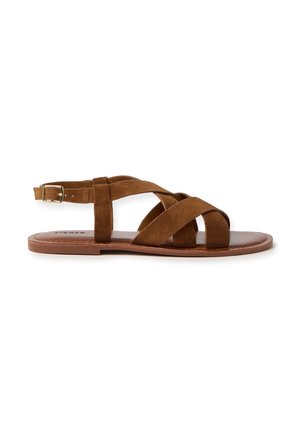 PIOMBO Sandalen - tobacco brown