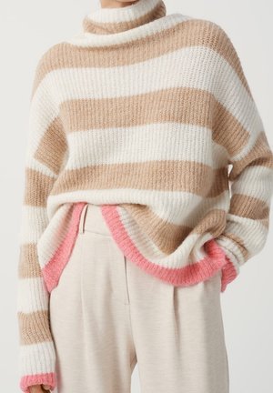 Pullover - mottled light brown