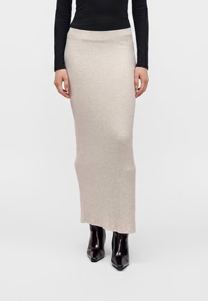 ONLY ONLEMMY LONG SLIT TUBE SKIRT  - Jupe longue - pumice stone