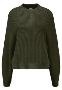 Monki Stickad tröja - khaki