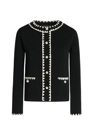 MEGADUCA - Cardigan - nero panna