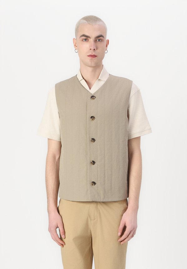 SLHALBERT GILET - Weste - greige