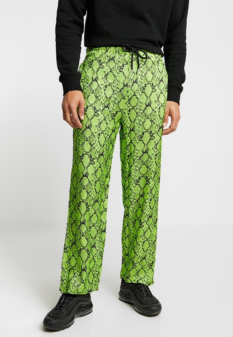 Jaded London SNAKESKIN PANT Bukse neon green Zalando.no Jaded London SNAKESKIN PANT Bukse neon green Zalando.no