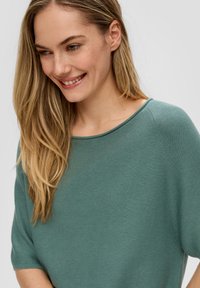 s.Oliver U-BOOT-AUSSCHNITT - T-Shirt basic - petrol