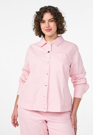 FARBIGES AUS MIT STREIFEN - Spijkerjas - almond blossom st