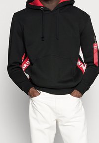 Alpha Industries Felpa con cappuccio - black
