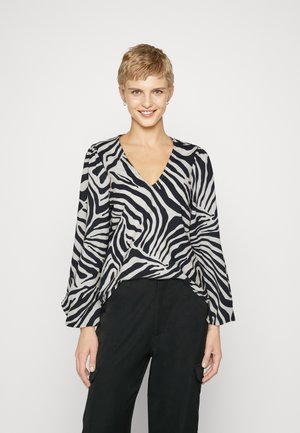 VIMIRAN MOLLI V NECK - Bluse - black beauty