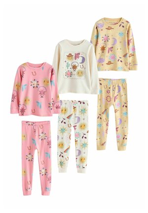 REGULAR FIT - SNUGGLE 3 PACK SET - Pidžamas komplekts - pink yellow western print
