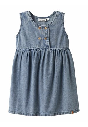 Obleka iz džinsa - medium blue denim