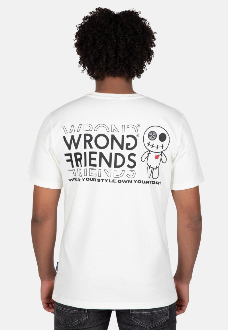 Wrong Friends - VICHY - T-shirt con stampa - white, Ingrandire