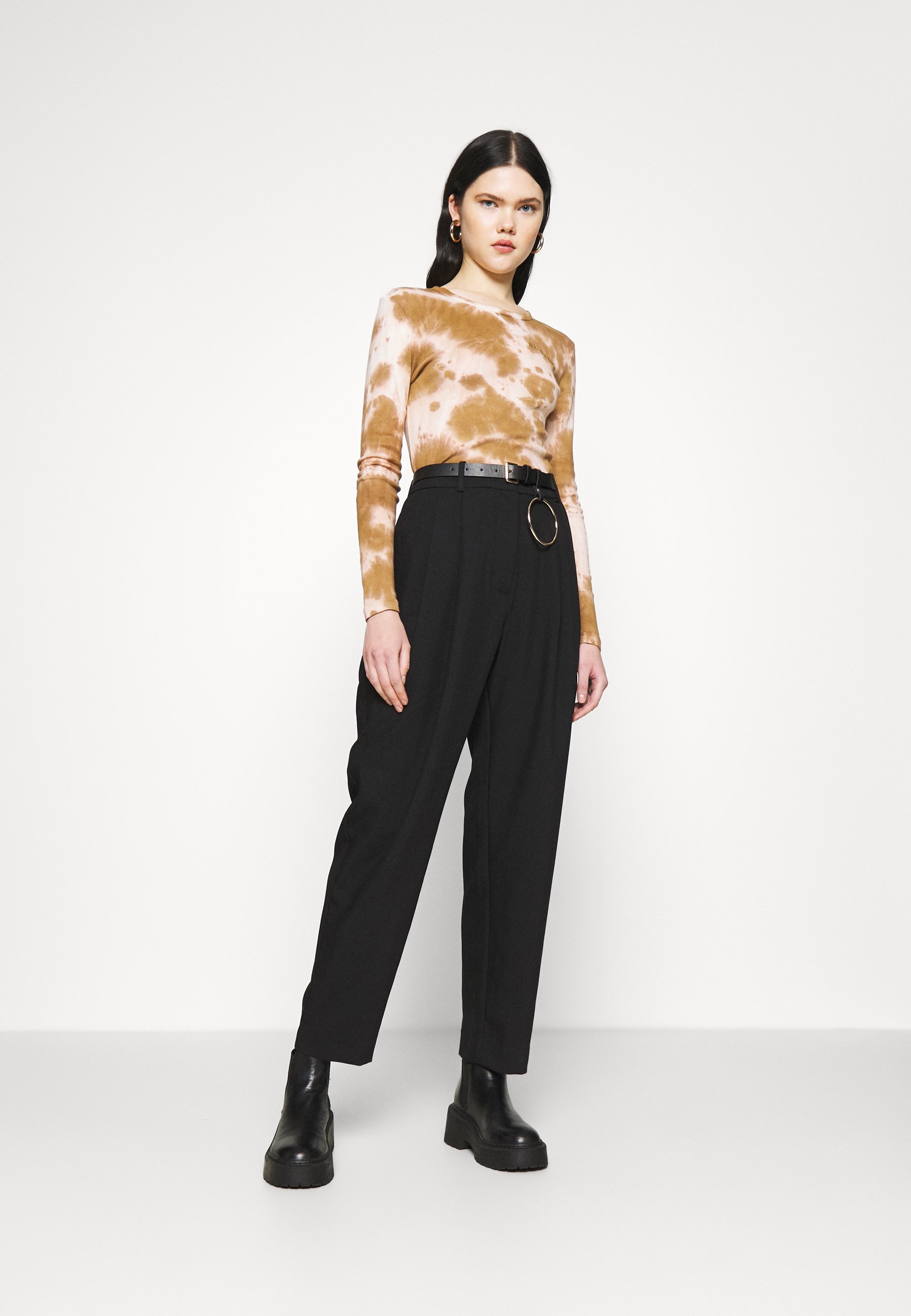Weekday ZINC TROUSER - Trousers - black 