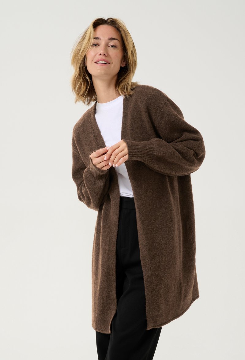 Kaffe CASUAL FIT - Kofta - chestnut melange