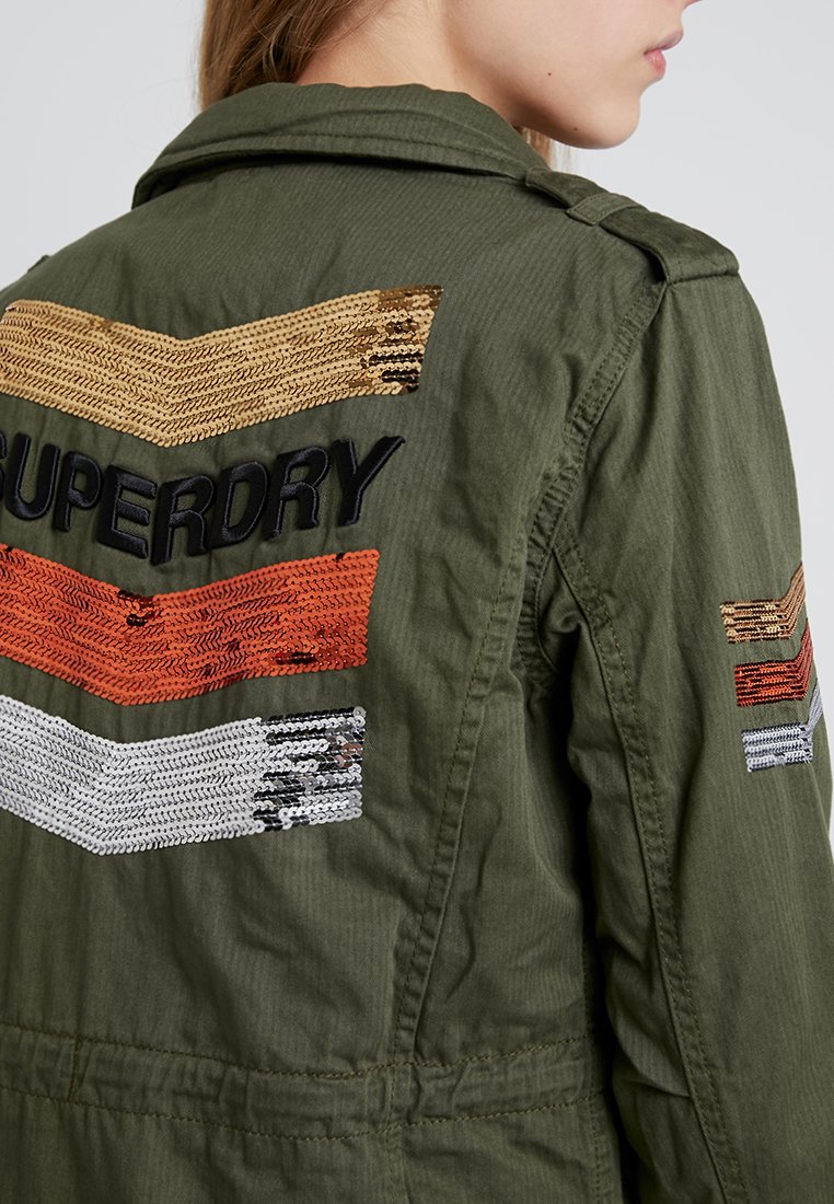 Superdry GLITTER ROCK ROOKIE Lett jakke khaki Zalando.no Superdry GLITTER ROCK ROOKIE Lett jakke khaki Zalando.no