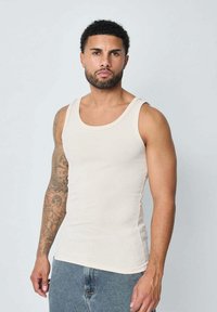 FRILIVIN SANS MANCHE SIMPLE - Débardeur - beige