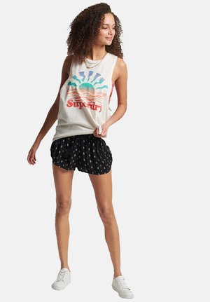 VINTAGE - Zwemshorts - black geo