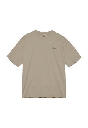 HALO GRAPHIC BOXY UNISEX - Nyomott mintás póló - oyster gray asphalt