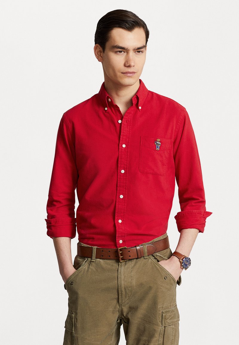Polo Ralph Lauren LONG SLEEVE Chemise red/rouge clair ZALANDO.FR