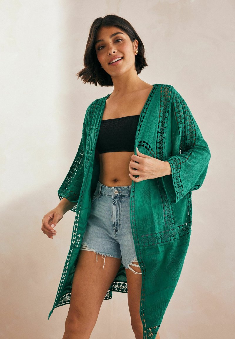 Next LONGLINE - REGULAR FIT - Ranta-asusteet - green