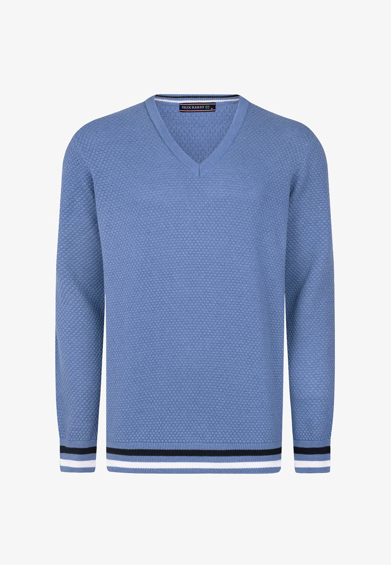 Felix Hardy V-NECK - Strickpullover - royal blue