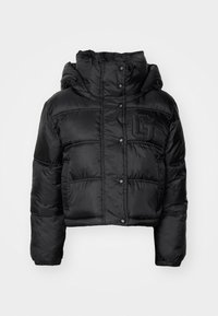 LOGO CROPPED PUFFER - Chaqueta de invierno - black