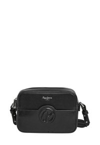 Sac Bandoulière Pepe Jeans En Cuir Véritable - Noir - Taille Small - Avec Crochet - Neuf Avec étiquettes