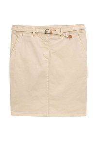 TOM TAILOR MIT GÜRTEL - Jupe crayon - summer beige