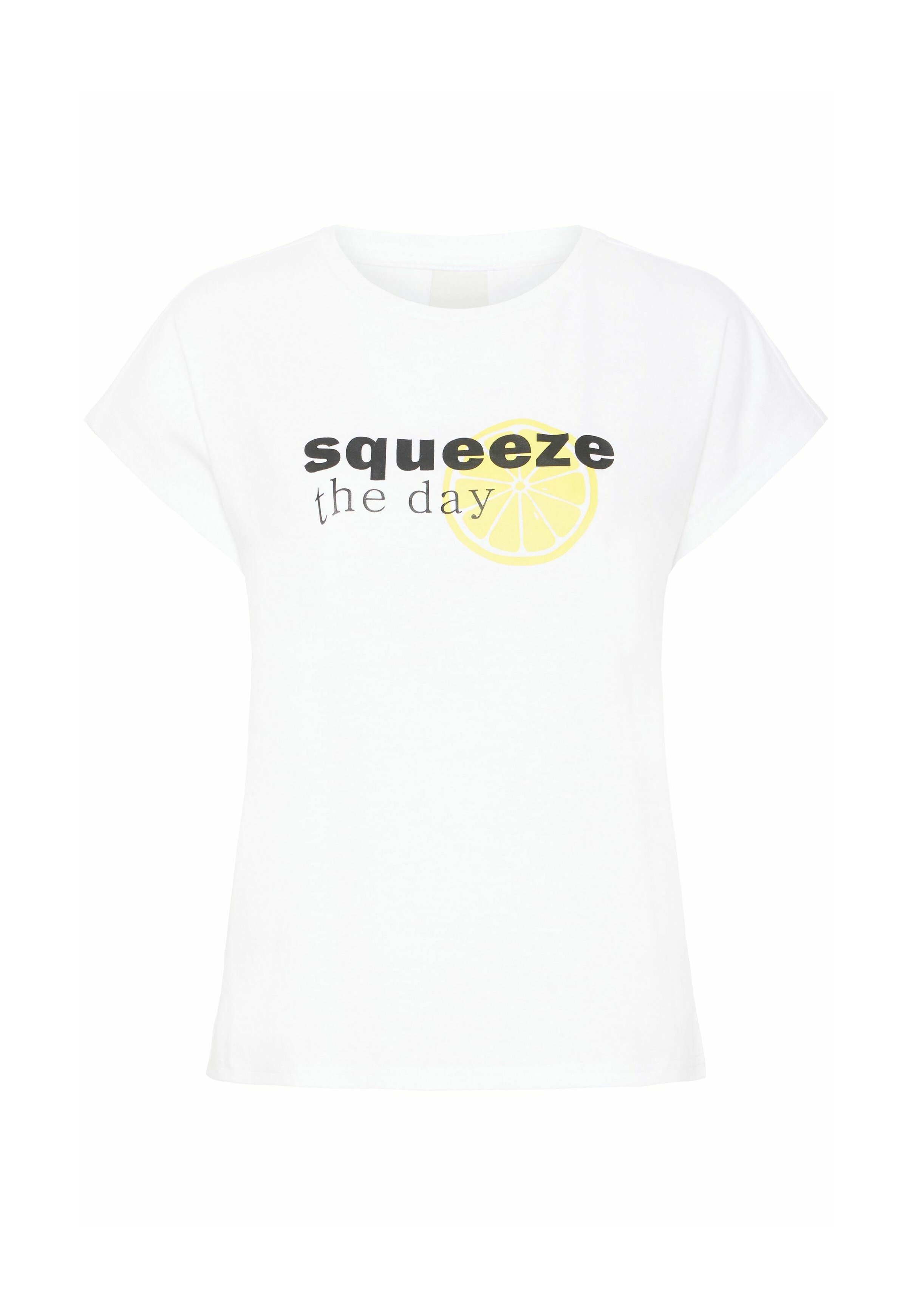 Cloud Dancer Print T-Shirt for Women by IXJANET - Crew Neck
