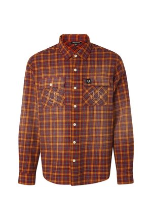 True Religion, LS SPRAYED FLANNEL - Chemise - red org