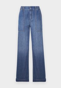 BEAT BRAID - Flared Jeans - work wash