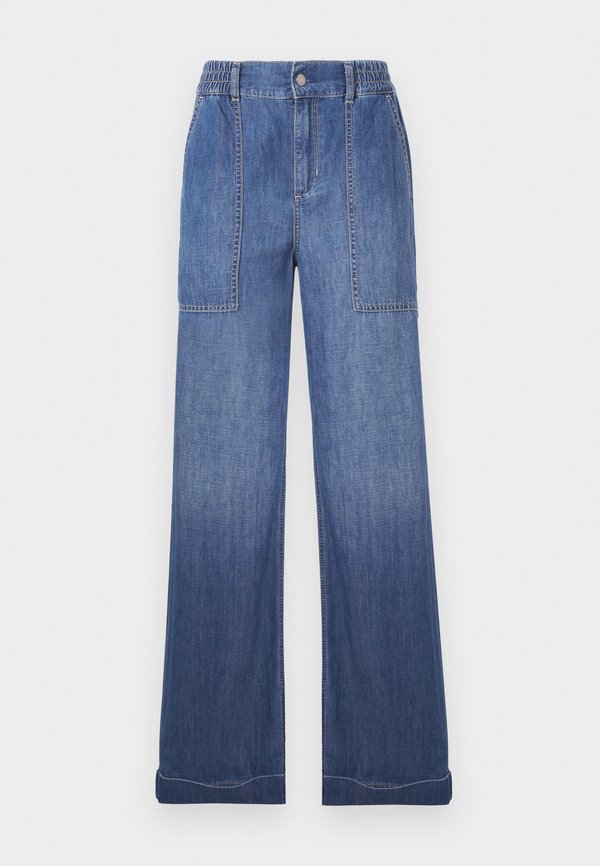 BEAT BRAID - Flared Jeans - work wash4