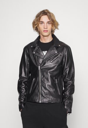 VICK BIKER - Giacca di pelle - black