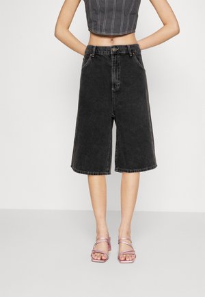 Denimshorts - black