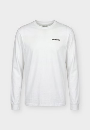 Patagonia, P-6 LOGO RESPONSIBILI-TEE - Μπλούζα με μακριά μανίκια - fiber white