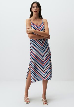 Jimmy Key MIDI WITH V-NECK STRAPS - Jurk - blue