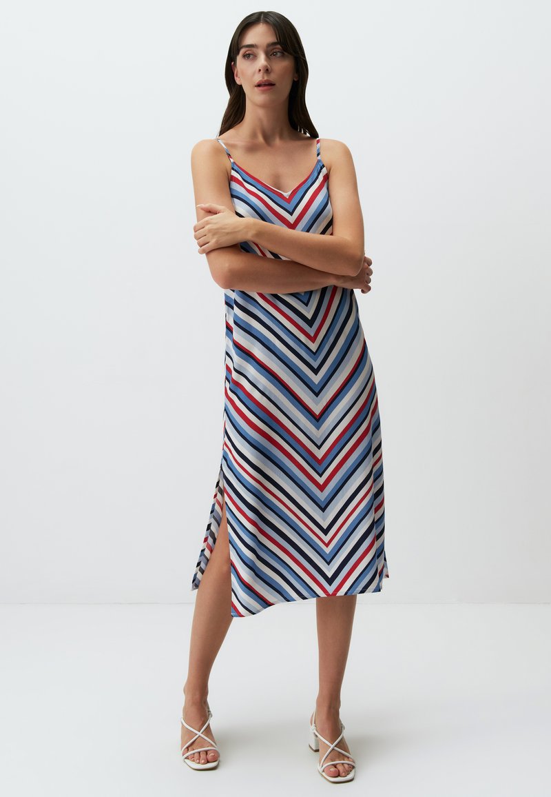Jimmy Key MIDI WITH V-NECK STRAPS - Freizeitkleid - blue