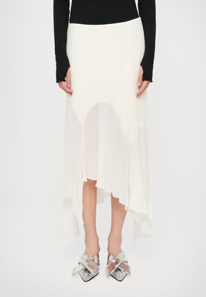 LONG DRAPED SKIRT - Maxisukňa - white