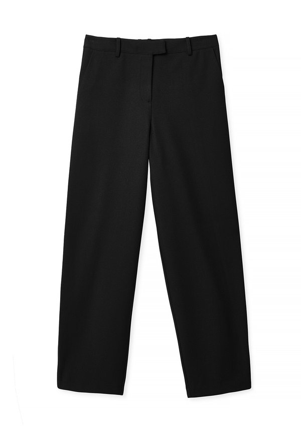 MID WAIST BARREL LEG - Stoffhose