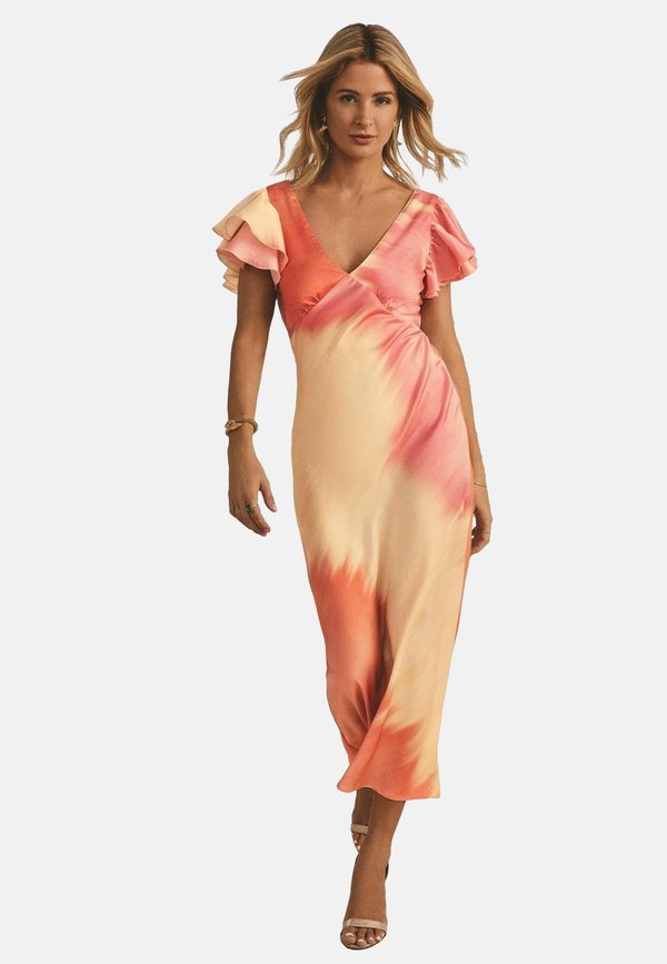 V-NECK FRILL SLEEVE - Ballkleid