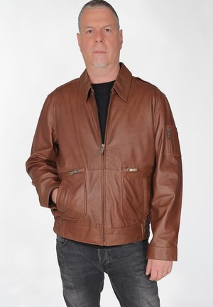 JCC Lederjacke - cognac