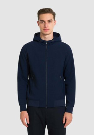 Felpa con zip - blu