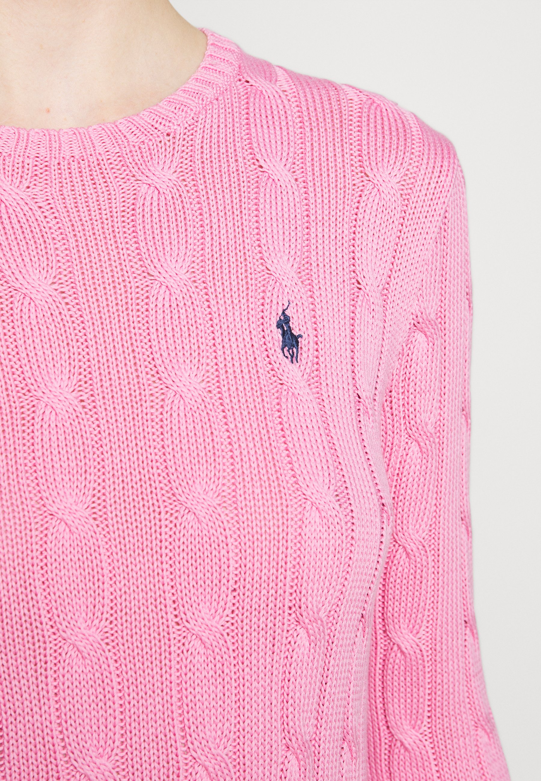 pink polo sweater womens